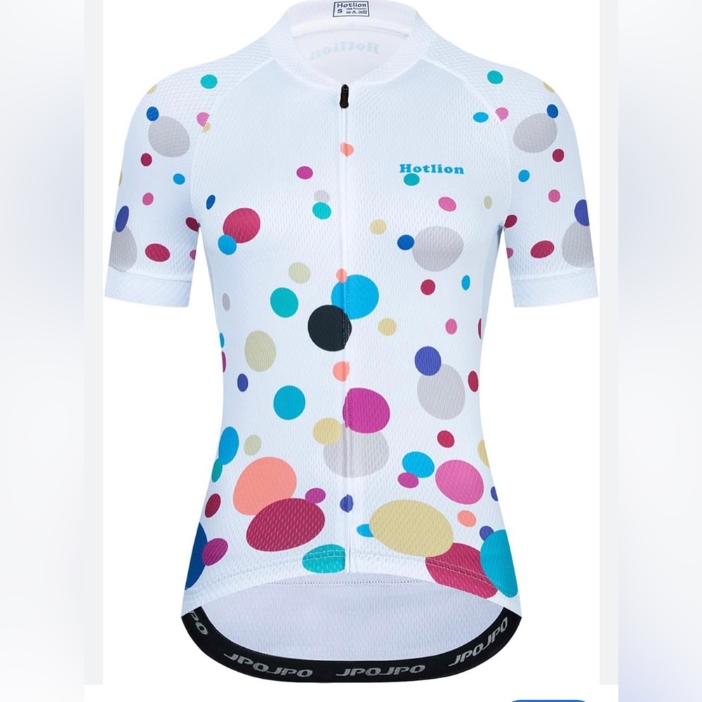 🌸NEW HOTLION Women’s Short Sleeve Cycling Jersey Sz Medium Without Tags.